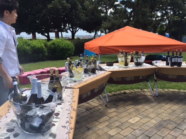 春のバーベキューワイン会@城南島海浜公園