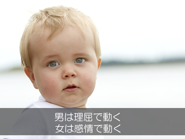 3.男は理屈で動く/女は感情で動く