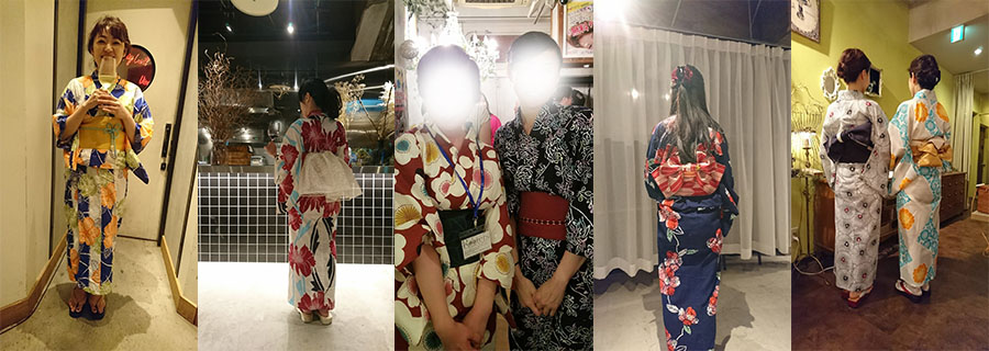 浴衣女子参加写真